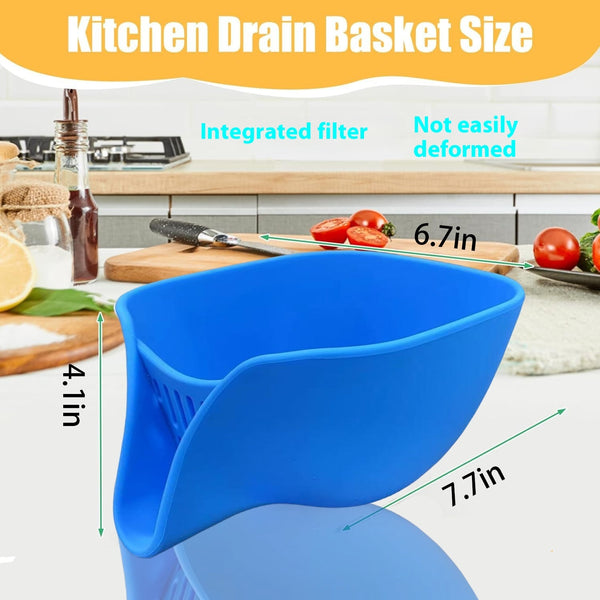 Multifunctional Silicone Drain Basket